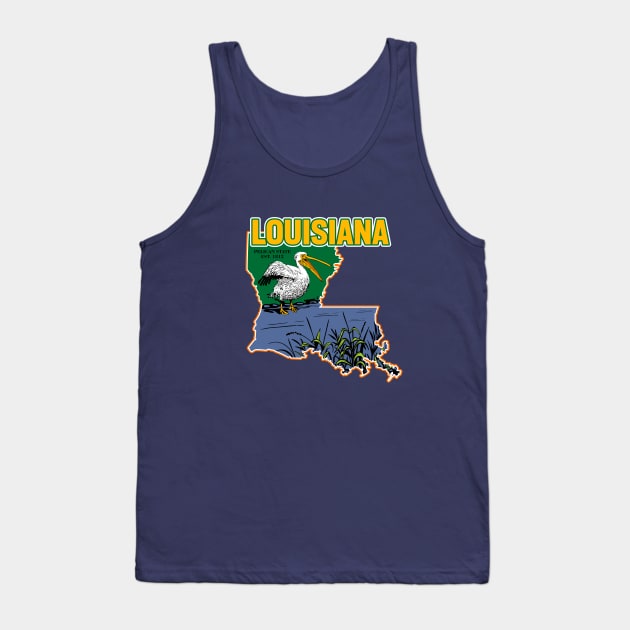 Louisiana and vintage Tank Top by My Happy-Design